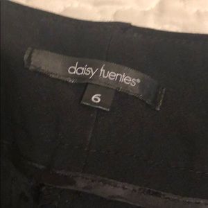 Daisy Fuentes black dress pants